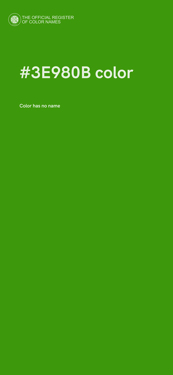 #3E980B color image