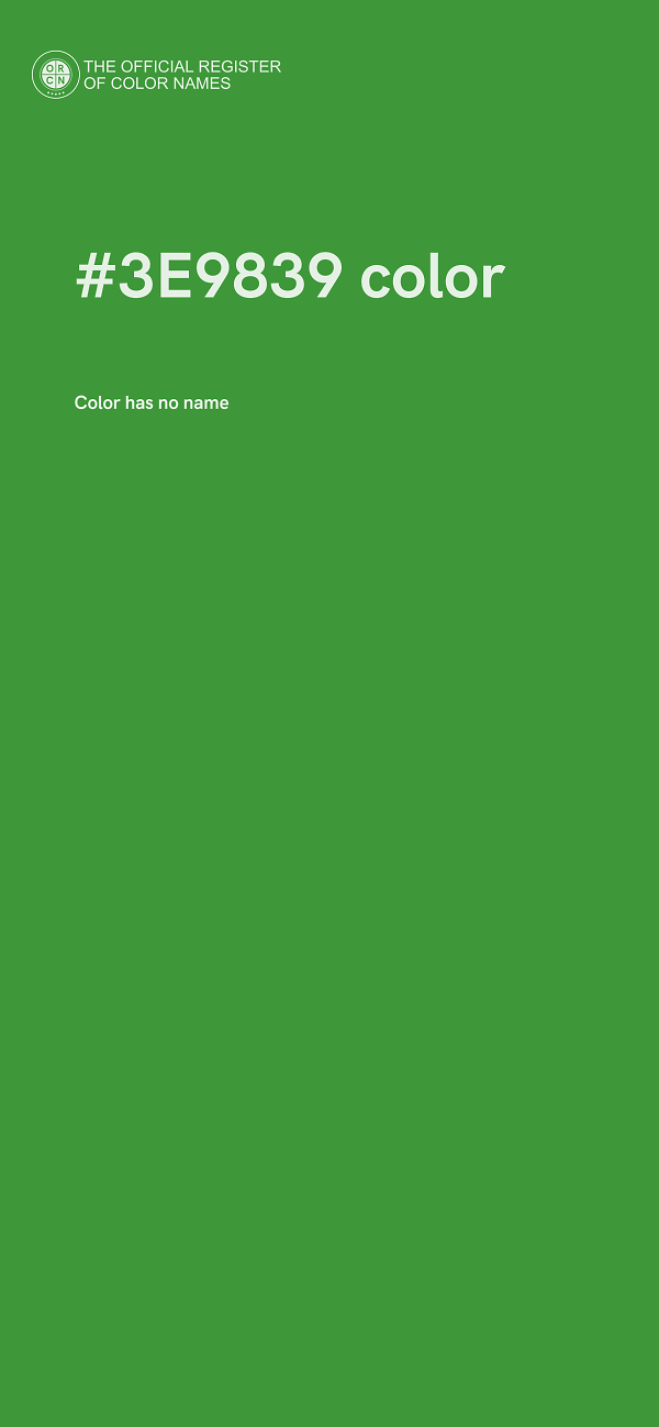 #3E9839 color image