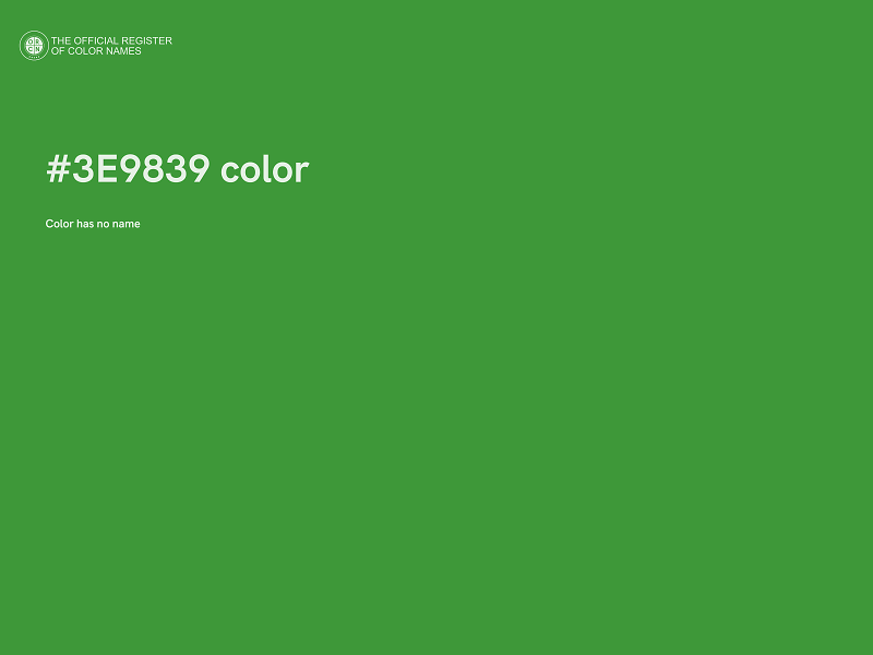 #3E9839 color image