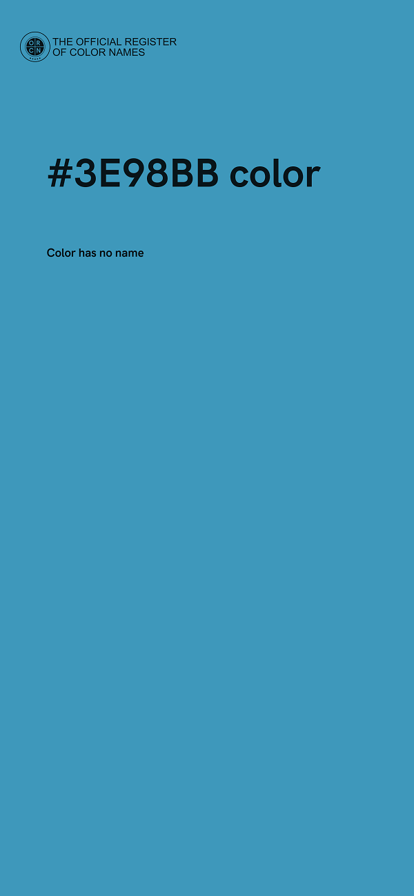 #3E98BB color image