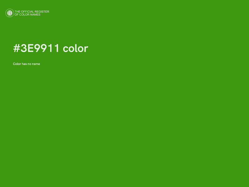 #3E9911 color image