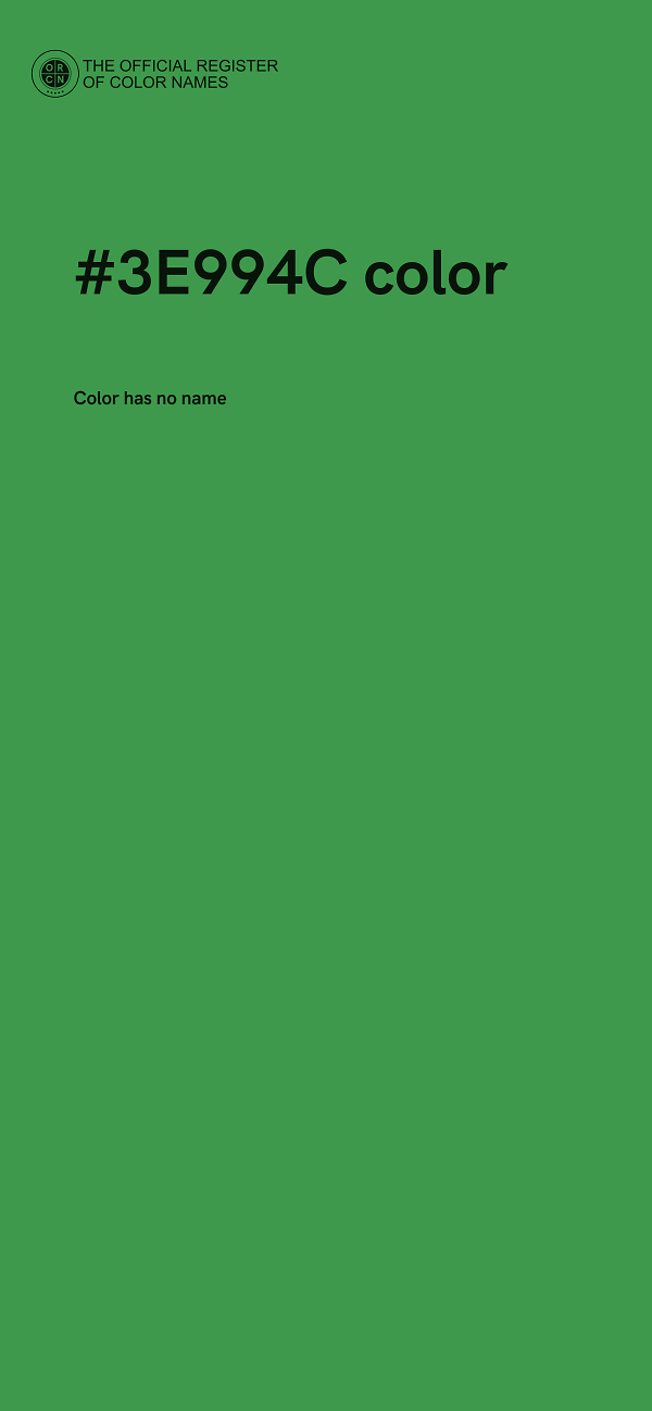 #3E994C color image