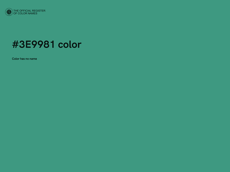 #3E9981 color image