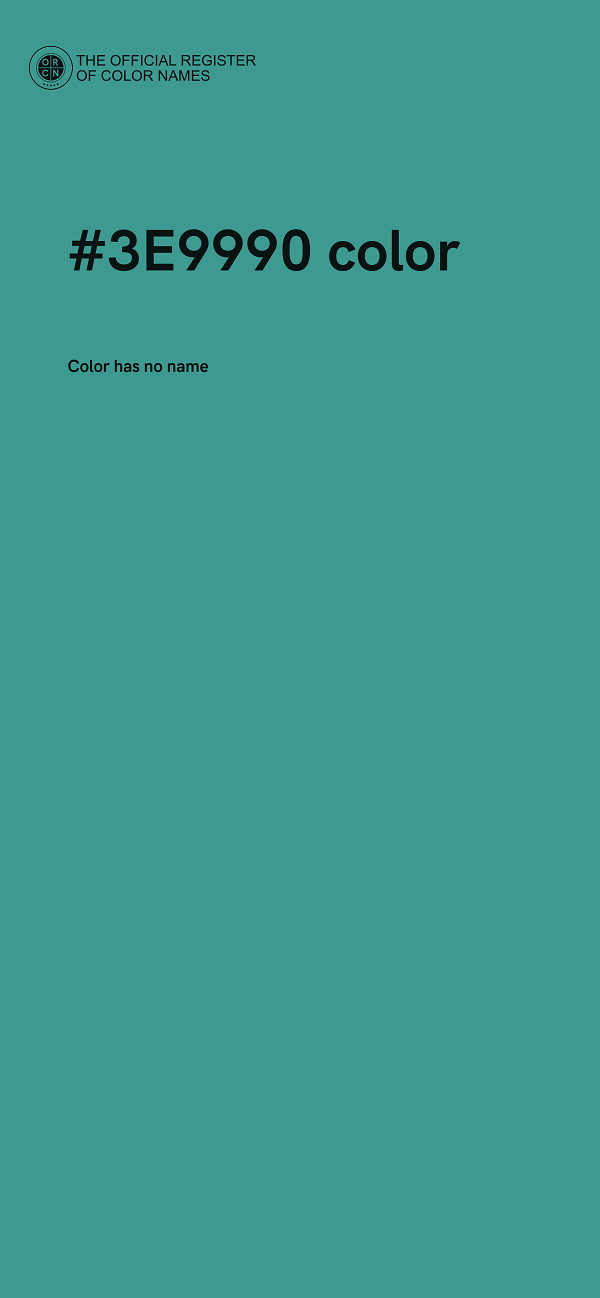 #3E9990 color image
