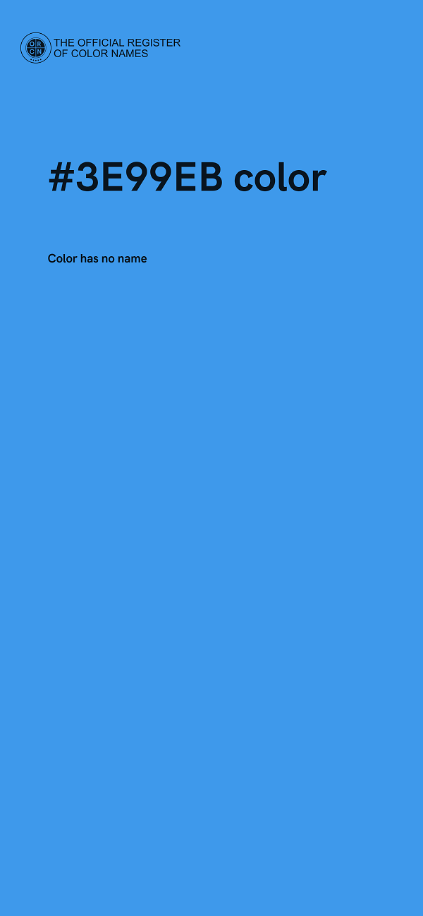 #3E99EB color image