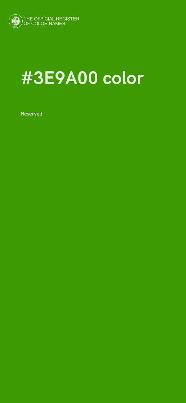 #3E9A00 color image