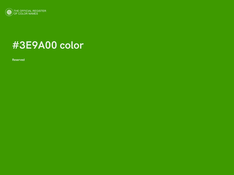 #3E9A00 color image