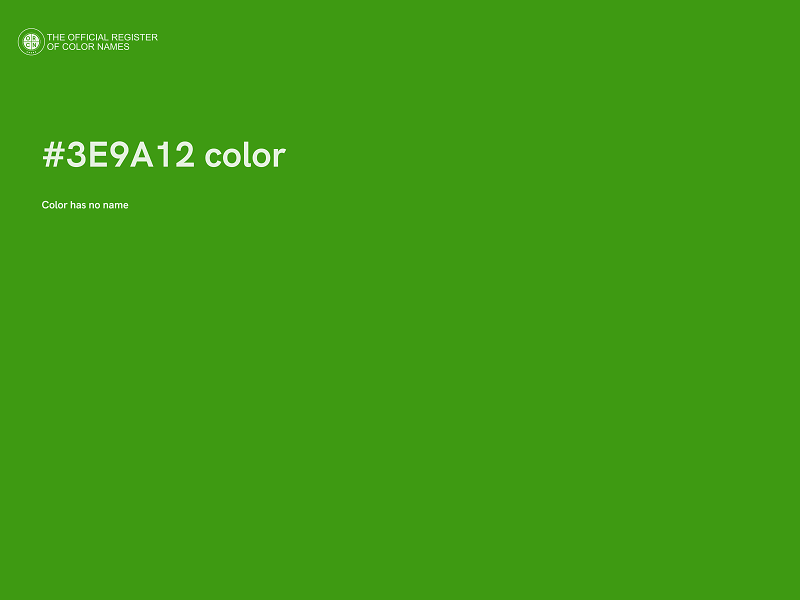#3E9A12 color image