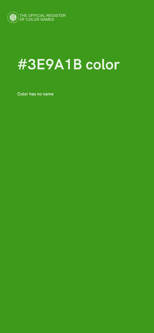 #3E9A1B color image