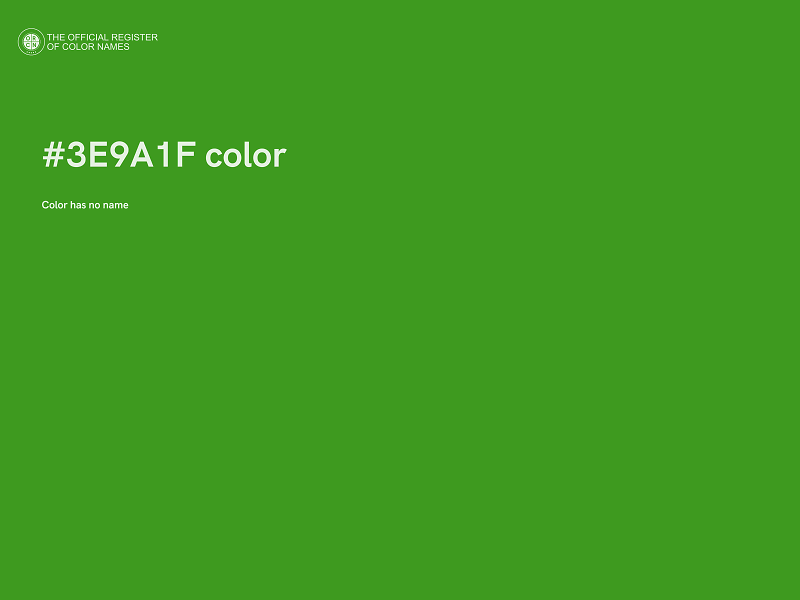#3E9A1F color image