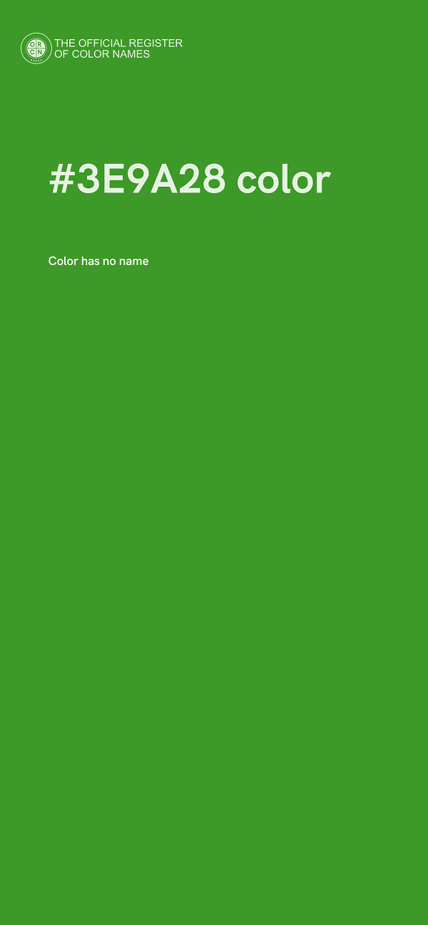 #3E9A28 color image