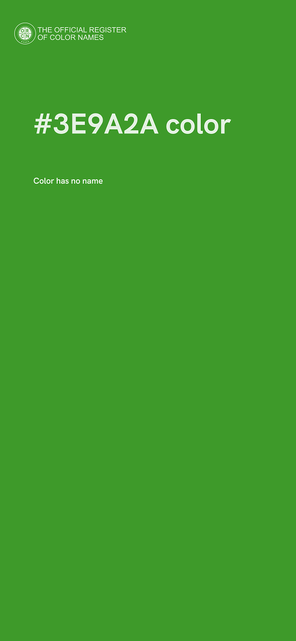 #3E9A2A color image