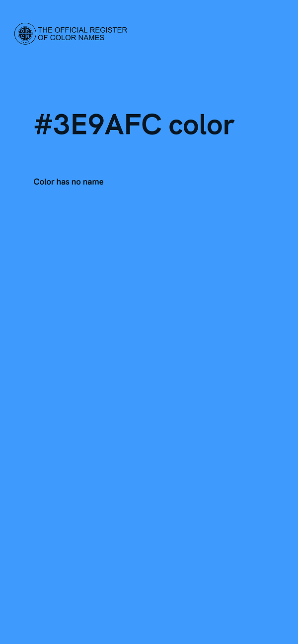 #3E9AFC color image