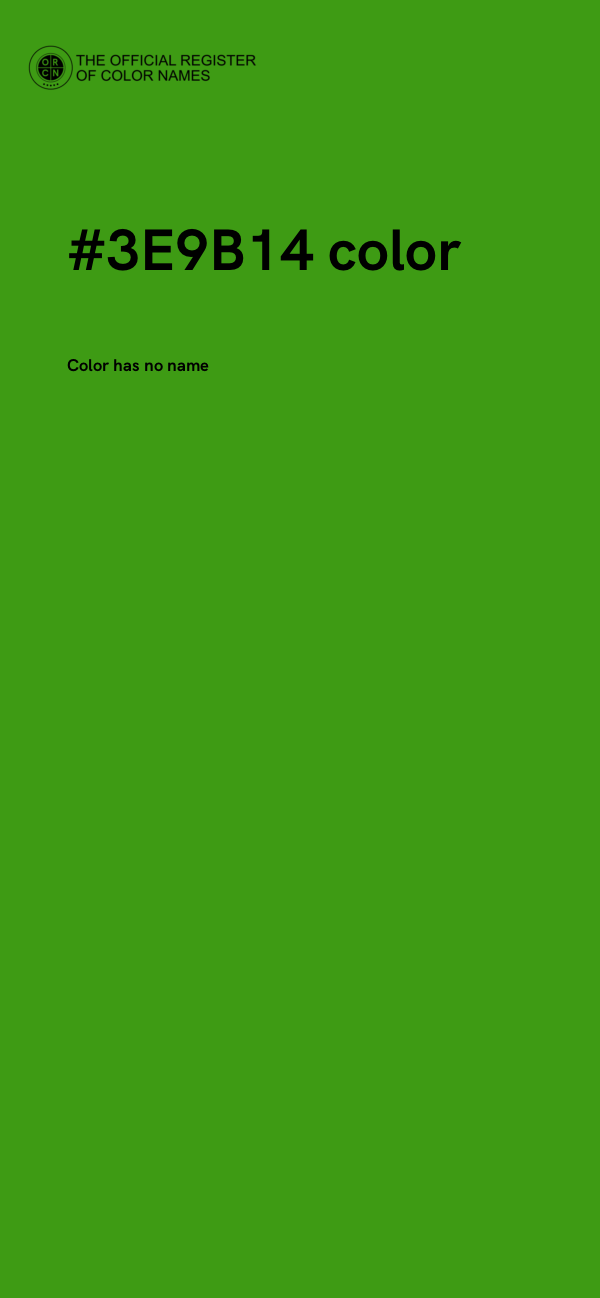 #3E9B14 color image