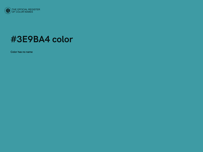 #3E9BA4 color image