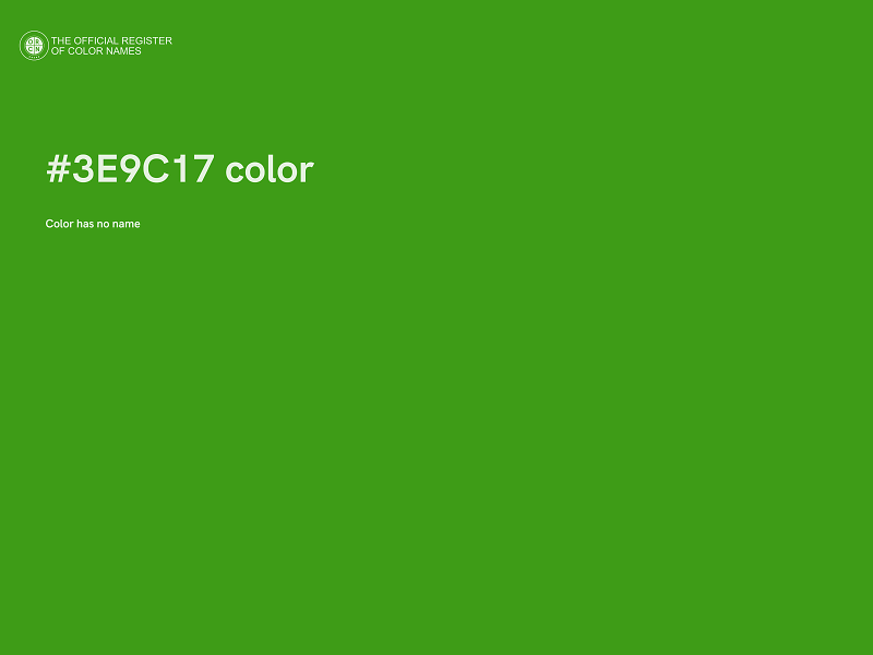 #3E9C17 color image