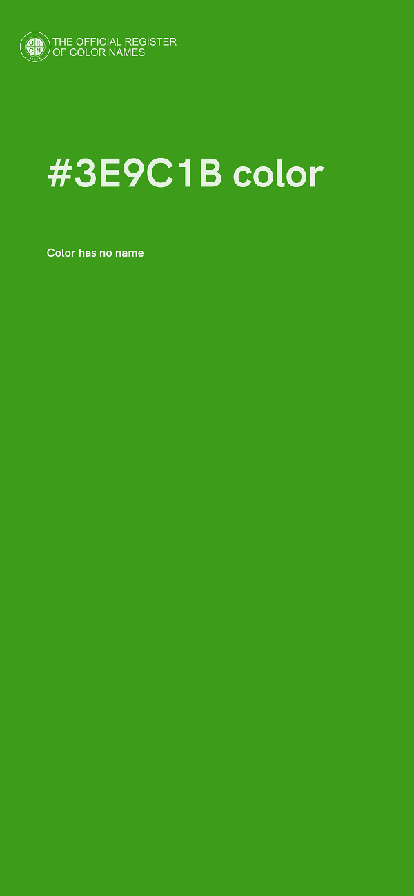 #3E9C1B color image