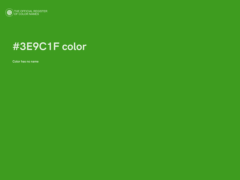 #3E9C1F color image