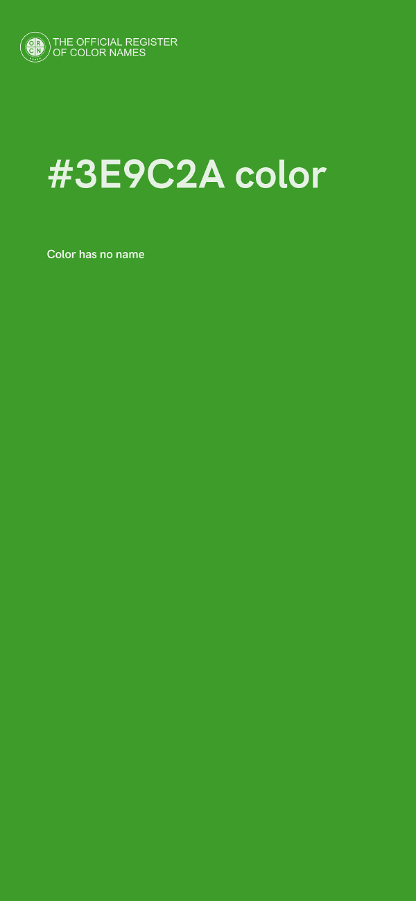 #3E9C2A color image