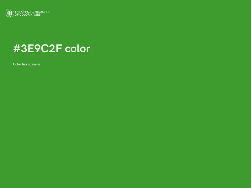 #3E9C2F color image