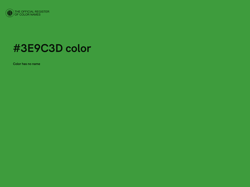 #3E9C3D color image