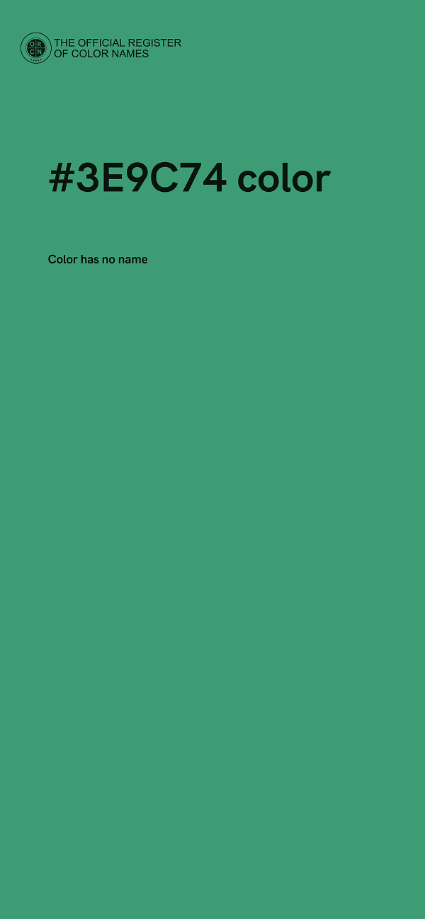 #3E9C74 color image