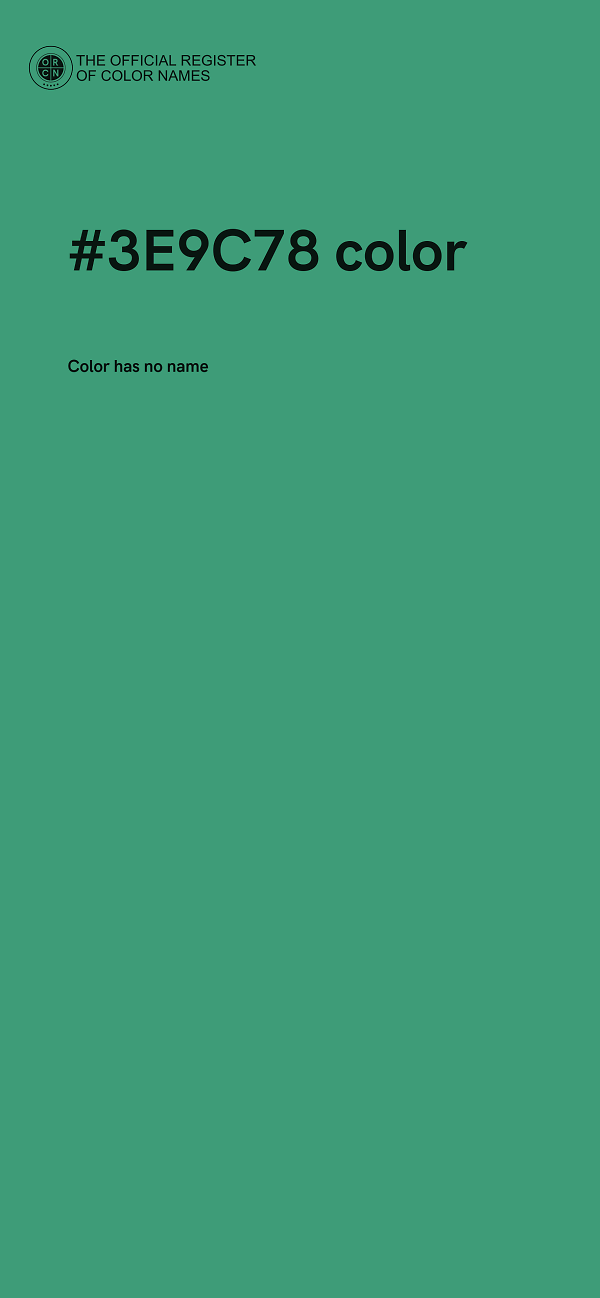 #3E9C78 color image