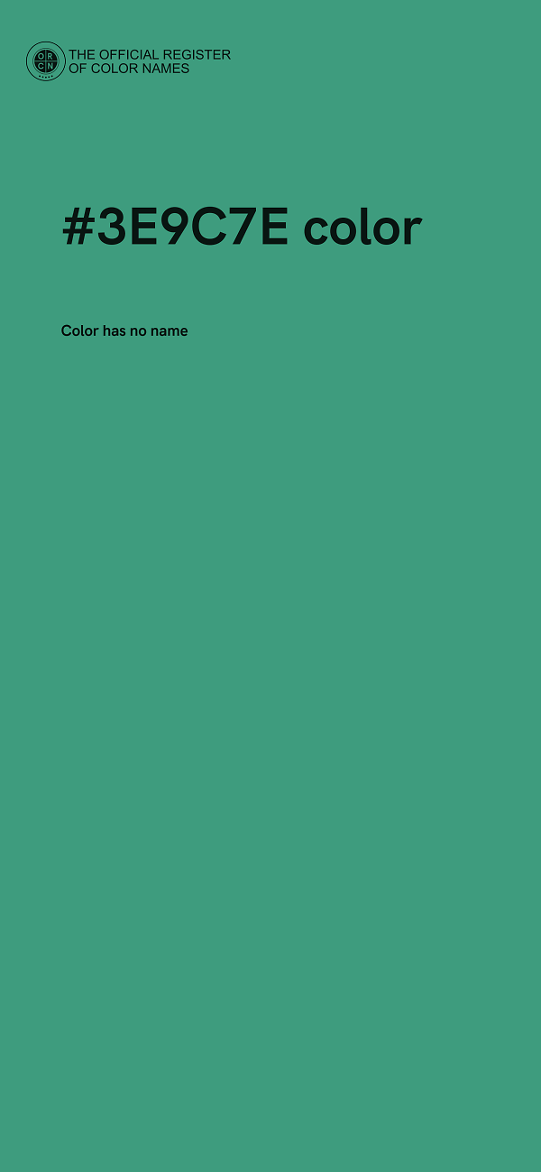 #3E9C7E color image