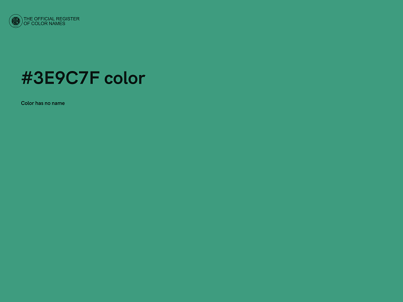 #3E9C7F color image