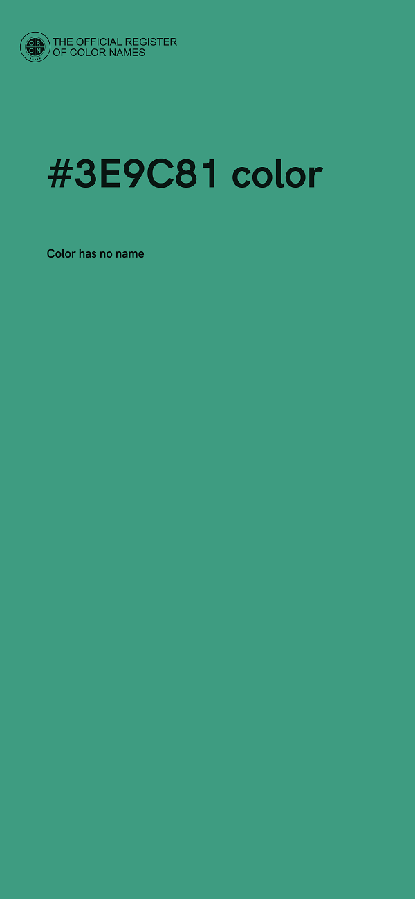 #3E9C81 color image