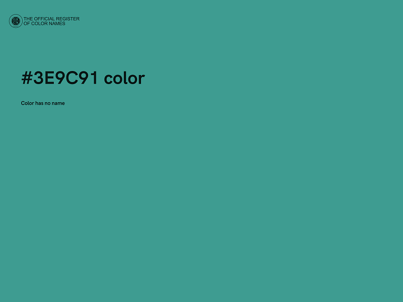 #3E9C91 color image