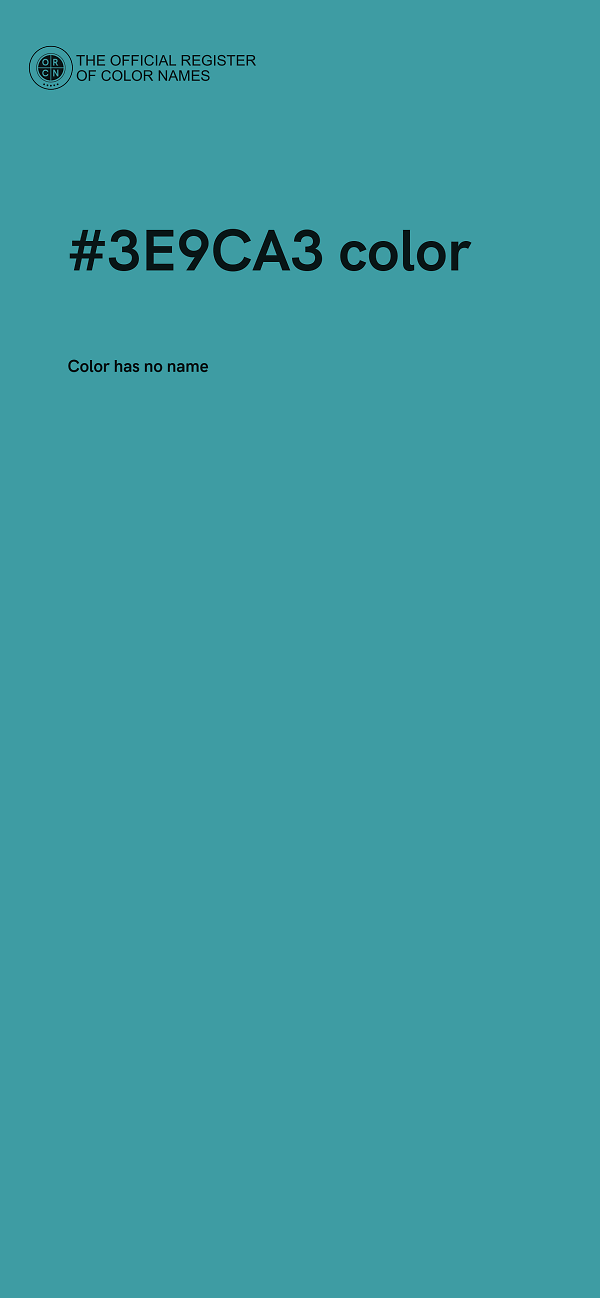 #3E9CA3 color image