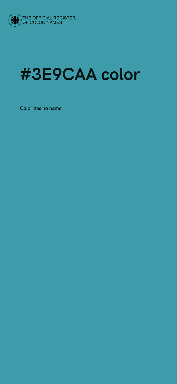 #3E9CAA color image