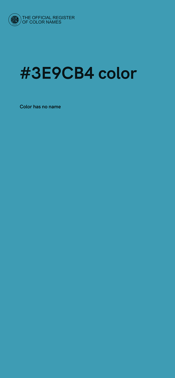 #3E9CB4 color image
