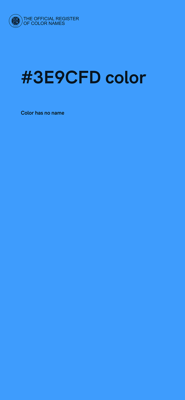 #3E9CFD color image