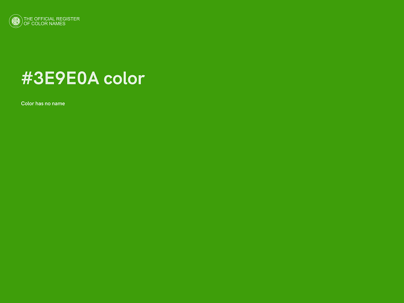 #3E9E0A color image