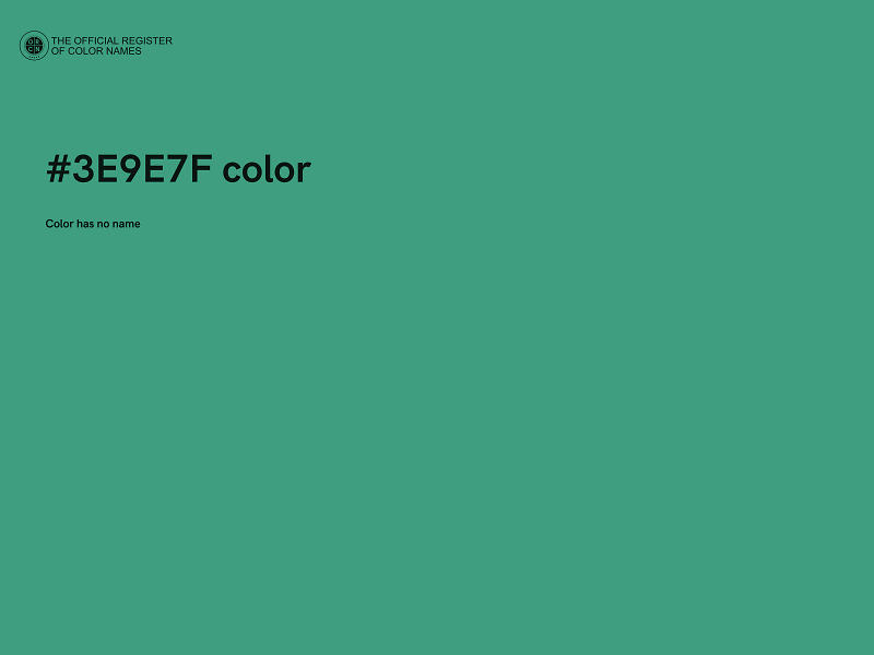 #3E9E7F color image