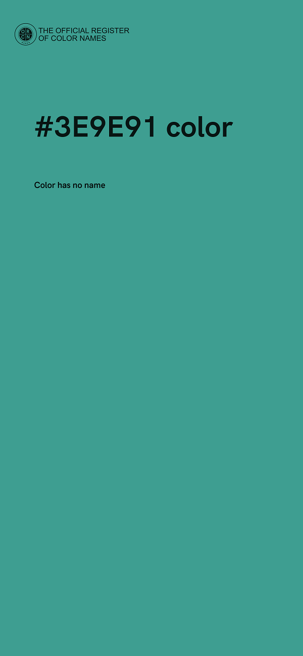 #3E9E91 color image