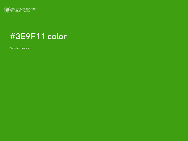 #3E9F11 color image