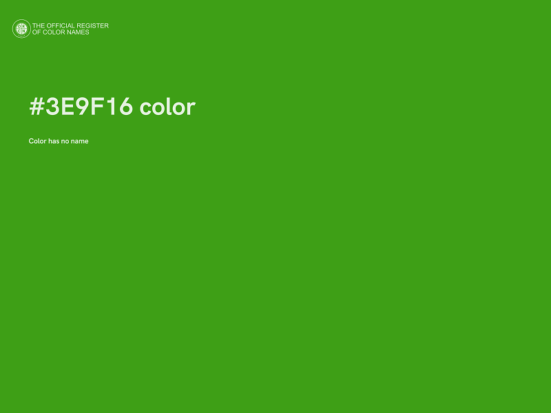 #3E9F16 color image