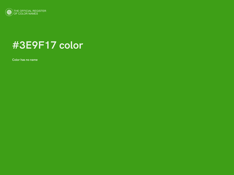 #3E9F17 color image