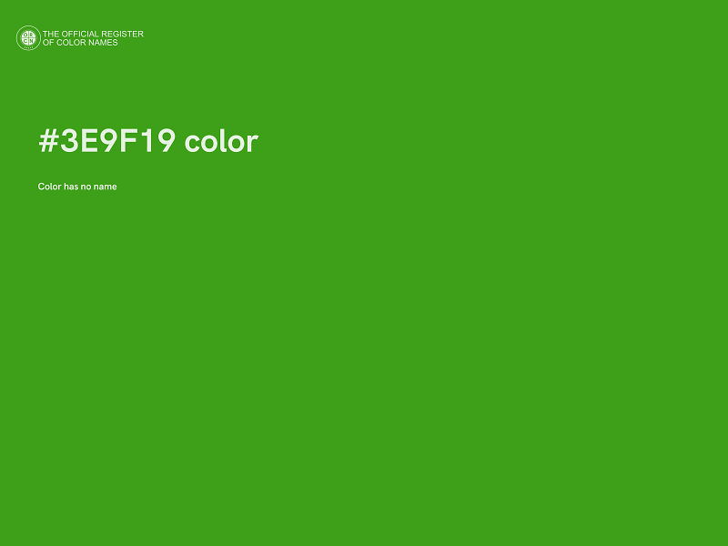 #3E9F19 color image