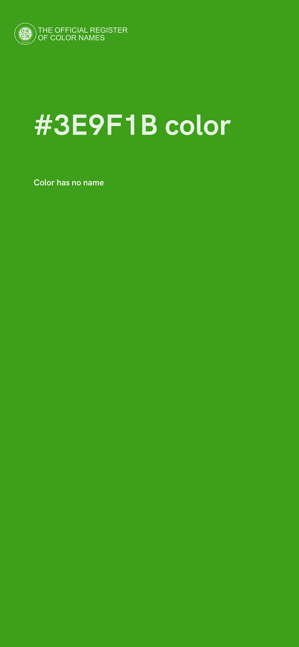 #3E9F1B color image