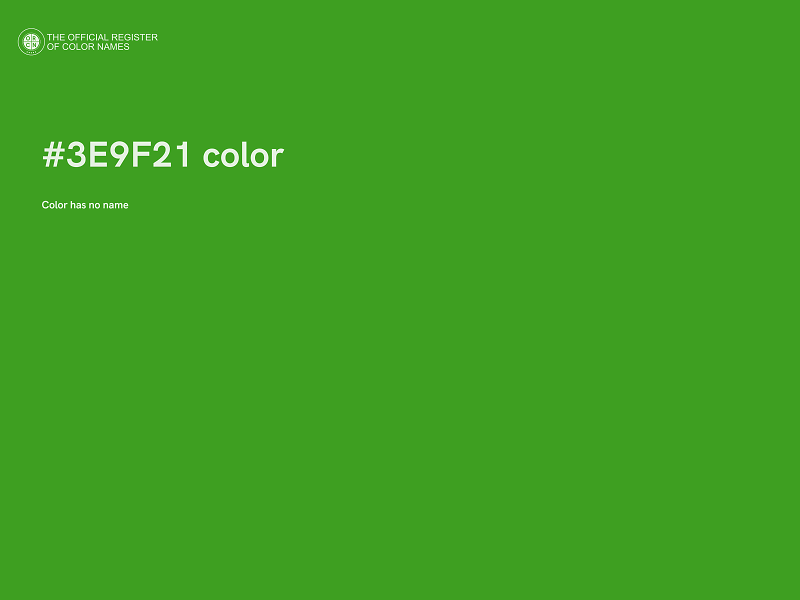 #3E9F21 color image