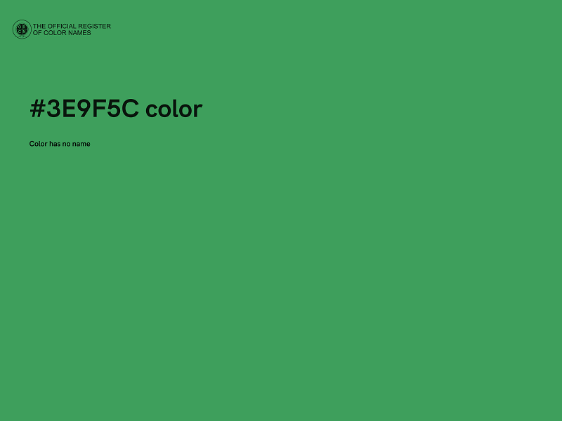 #3E9F5C color image