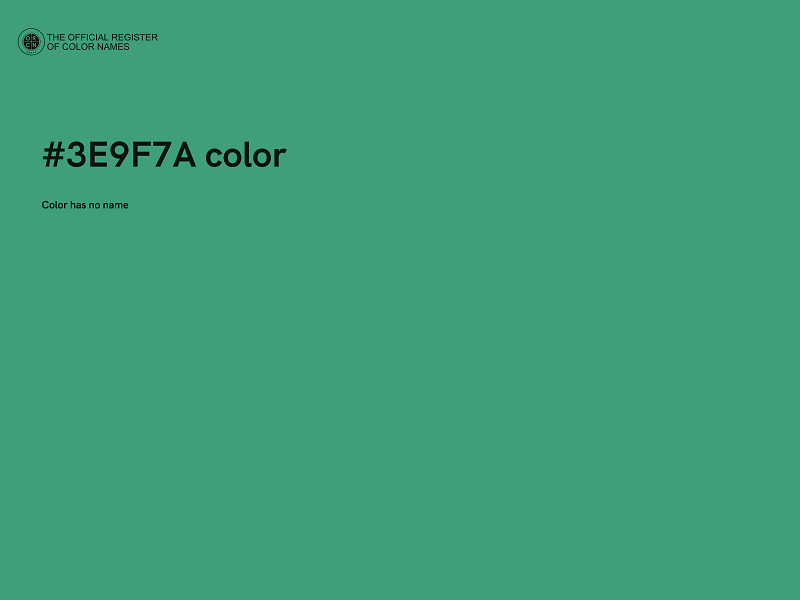 #3E9F7A color image