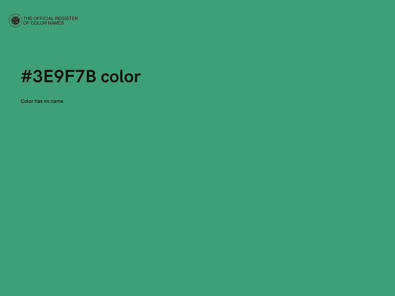 #3E9F7B color image