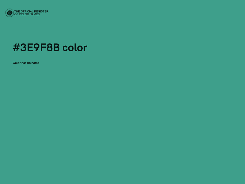 #3E9F8B color image