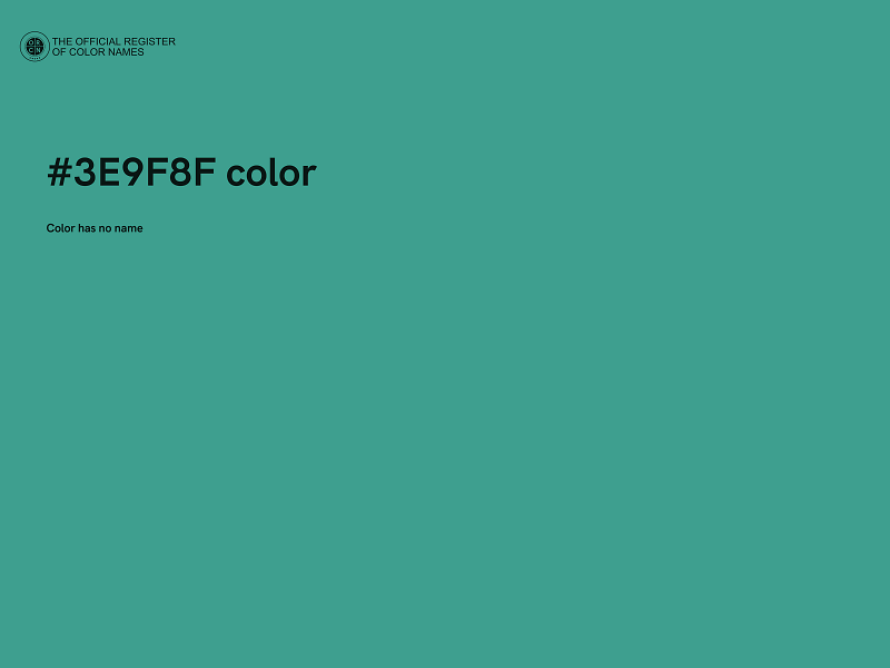 #3E9F8F color image