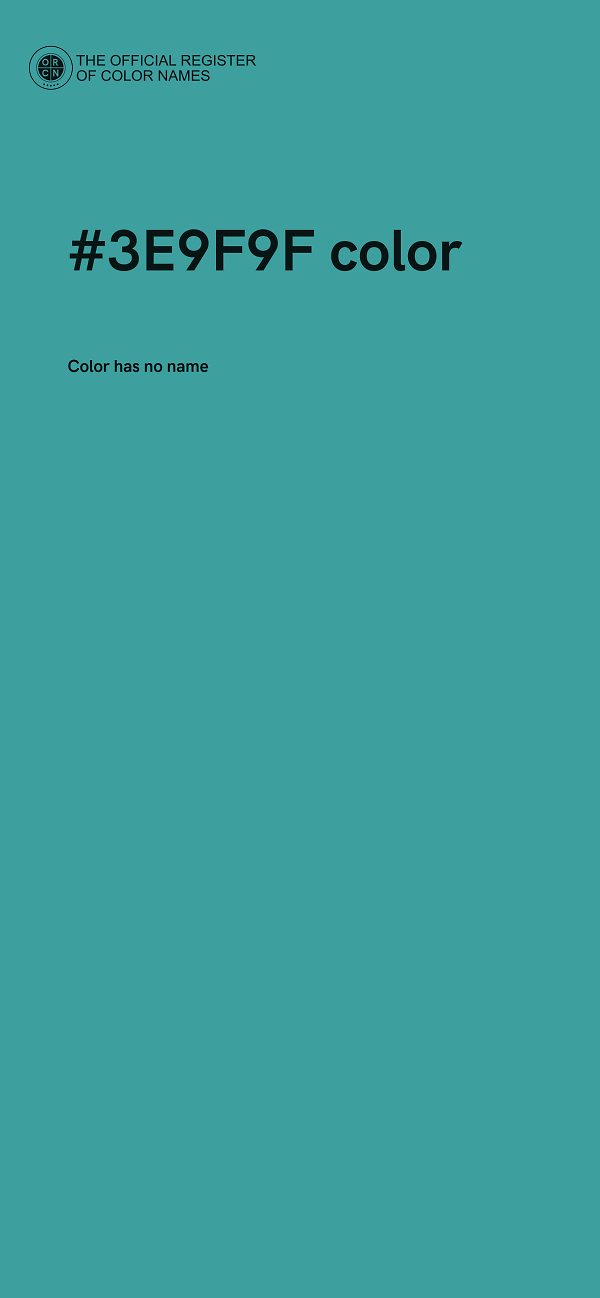 #3E9F9F color image